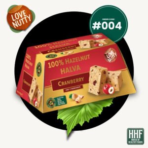 100% hazelnut halva cranberry