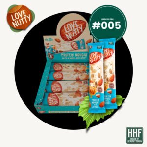 protein nougat with almonds and honey