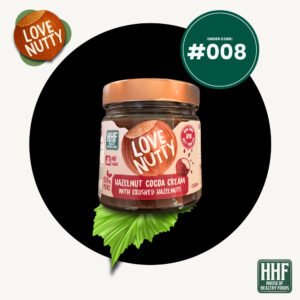 hazelnut cocoa cream with crushed hazelnuts